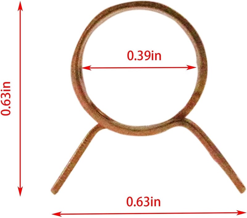 PRO BAT 16.4-Ft 0.2'' I.D. Gas Fuel Line Tube+20pcs 0.35" I.D. Hose Clamps+2pcs Fuel Filters for ATV Dirt Bike Go Kart Moped Pocket Bike Chinese Scooter Stratton Small Engines, Black - Image 4